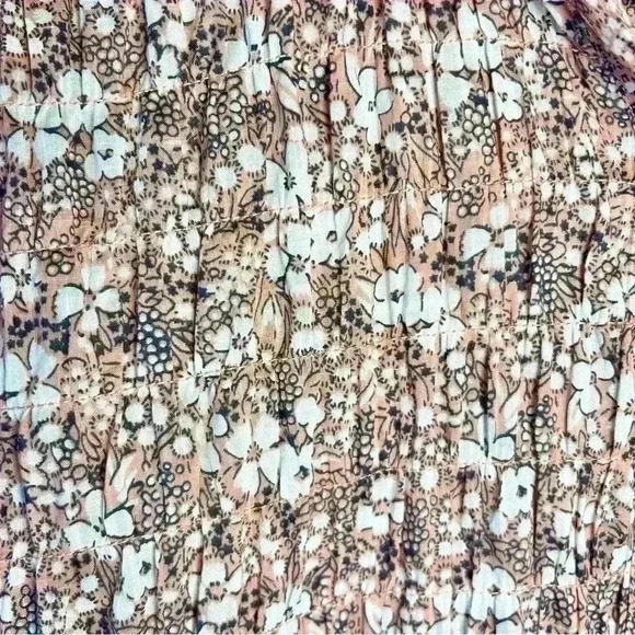 Anthropologie Pilcro And The Letterpress | Sasha Smocked Button Down Pink Blouse - Picture 7 of 13